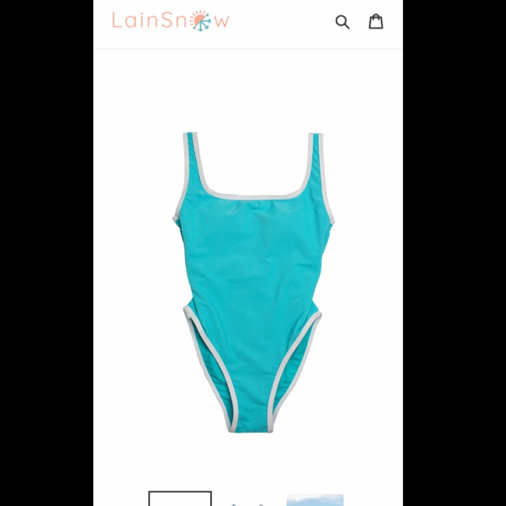 NWT Lain Snow Swim One Piece Sea Blue Unopened